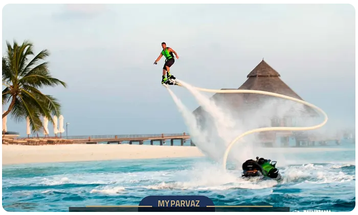 Water activities in the Maldives